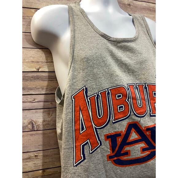 VINTAGE Auburn Tigers Tank Top Mens Large Red Oak Football 90s USA 21.5x28.5 - Picture 6 of 8